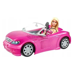 BARBIE AUTO LUKSUSOWY KABRIOLET SAMOCHÓD DLA LALEK Barbie zestaw z lalką DJR55