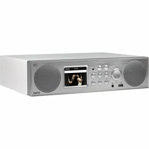 Radioodbiornik Imperial DABMAN i450 Radio FM DAB+ Internetowe Wi-Fi Bluetooth Srebrno-biały