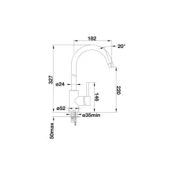 Bateria Blanco Mida 526965 Szary Chrom