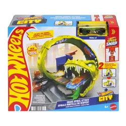 Tor Hot Wheels City Zakręcony tor Węża JBM63
