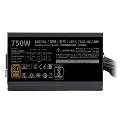 Zasilacz Cooler Master MWE Bronze V3 230V 750W 80+ Bronze Czarny
