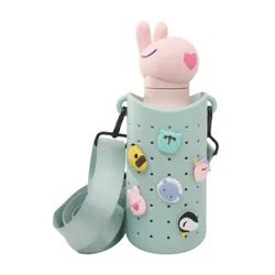 Etui z paskiem na butelkę Asobu Bestie Sling- green