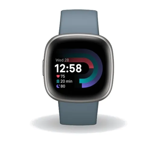 Смарт-часы Fitbit by Google Versa 4 сине-платиновый