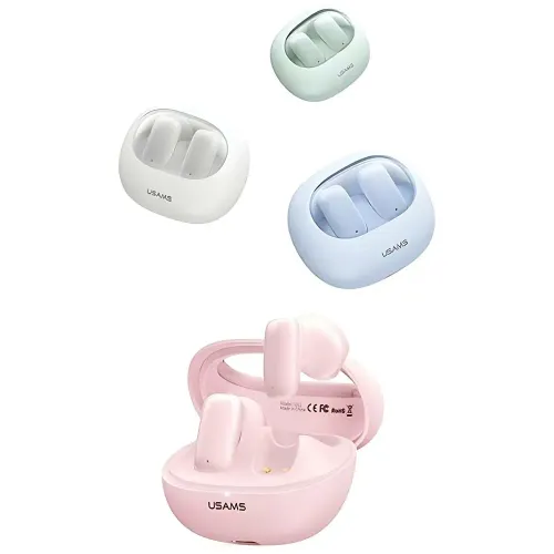 Słuchawki bezprzewodowe USAMS TD 22 Series TWS Douszne Bluetooth 5.3 Niebieski