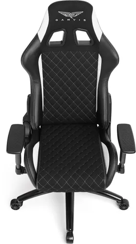 Fotel GAMVIS Phantom Large Czarny (białe elementy)