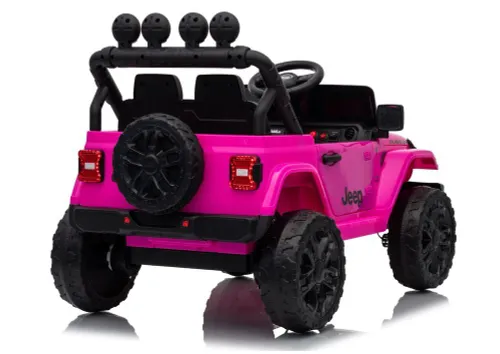 Auto Na Akumulator Jeep Rubicon 2X200W 24V Eva Skóra LED Pilot Radio MP3