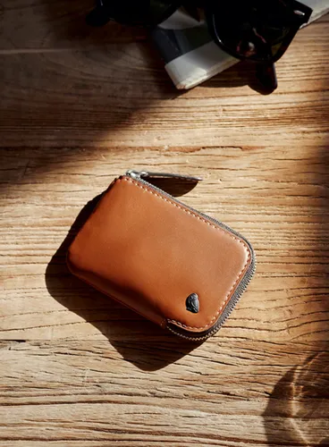 Bellroy Кожаный кошелек для карт - карамель