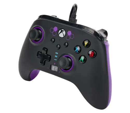 Геймпад PowerA Enhanced Purple Hex к Xbox Series X/S, Xbox One, PC Проводной