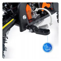 Motocykl spalinowy 49CC cross dla dzieci e-start motor motorek LED 35km/h