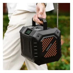 Radioodbiornik Lenco ODR-160GY Budowlane Radio FM, DAB+ 35W Czarny