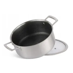 Garnek stalowy z powłoką nieprzywierającą plaster miodu 30cm 8,3l 7686