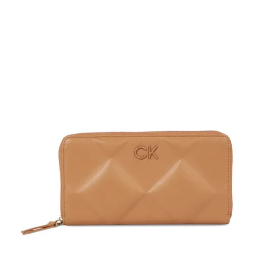 Женский кошелек Calvin Klein Re-Lock Quilt для кошелька Lg K60k610774 Brown Sugar GA5