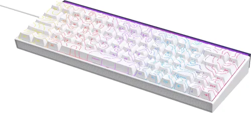 Klawiatura mechaniczna Ajazz NK68 Red Switch Biały