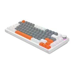 Klawiatura magnetyczna Savio ASTRAL Outemu White Jade 3 kolory keycapów Biały