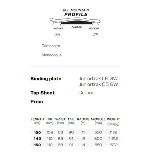 Narty Salomon QST Junior M + wiązania C5 GW J75 P 2026