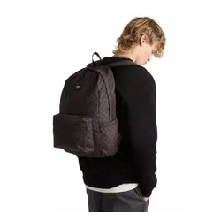 Молодежный рюкзак Vans Old Skool Check Backpack-Black / charcoal