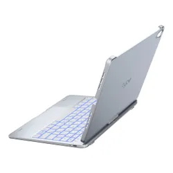 Etui na iPad Air 11 cali TYPECASE Flexbook Touch Srebrny Klawiatura