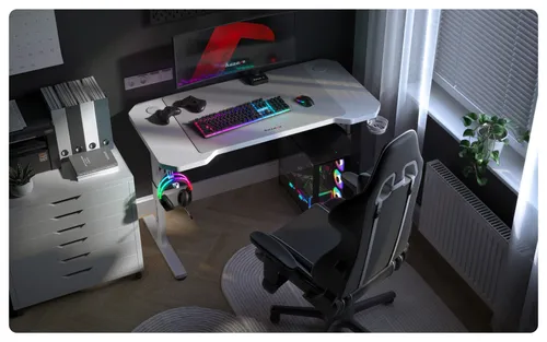 Biurko gamingowe HUZARO Hero 2.6 Biały