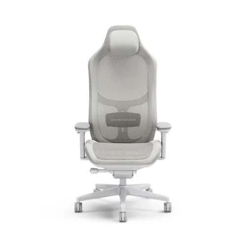 Fotel Fractal Design Refine Mesh Light Gamingowy do 125kg Tkanina Szary