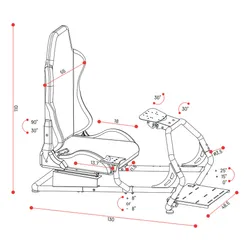 Kokpit DIABLO X-Drive Czarno-Biały