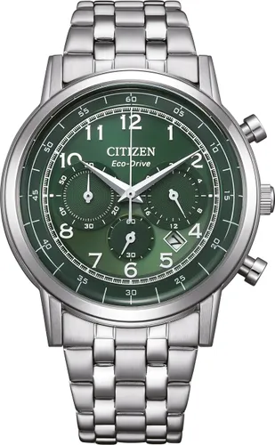 Zegarki CITIZEN Eco-Drive Classic Chrono CA4630-53X Srebrny