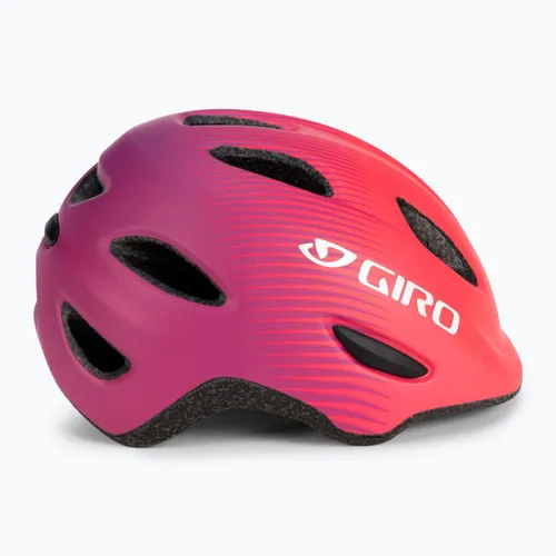 Kask rowerowy dziecięcy Giro Scamp Jr matte pink/purple fade