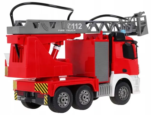 Zdalnie sterowany samochód COIL wóz strażacki Mercedes straż pożarna auto RC pilot LED