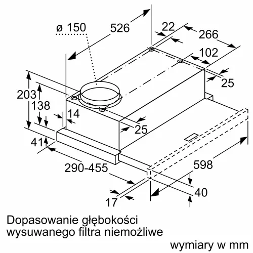 Okap Bosch DFL063W57 Srebrny