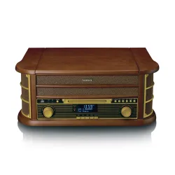Gramofon Lenco TCD-3571MY Półautomatyczny Napęd paskowy Przedwzmacniacz Bluetooth Brązowy