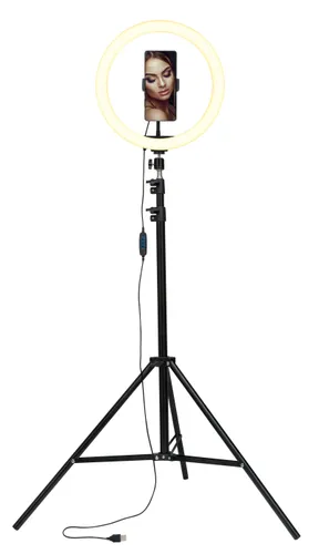 Mikrofon HAWK HW-MIC101 + Lampa pierścieniowa XLINE SF600 selfie ze statywem 210 cm