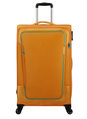 American Tourister Pulsonic'in Geniş Genişletilebilir Valizi-sunset yellow