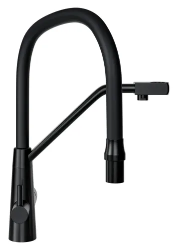 Bateria Globalo Olintio Black 1.1 Czarny mat Stal szlachetna