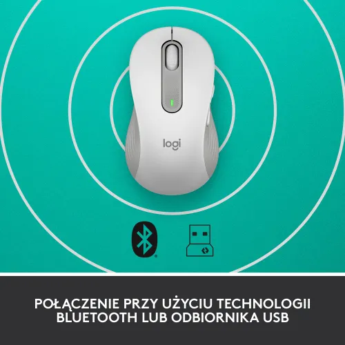 Myszka Logitech Signature M650 L dla leworęcznych - biały