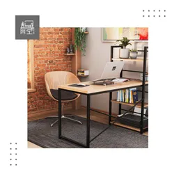 Biurko gamingowe MARK ADLER Leader 4.0 Brązowo-czarny