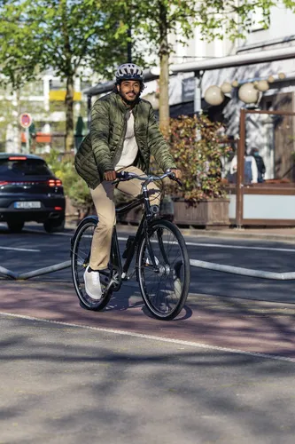 Kask rowerowy ABUS Urban-I 3.0 Core Zielony Miejski (rozmiar M)