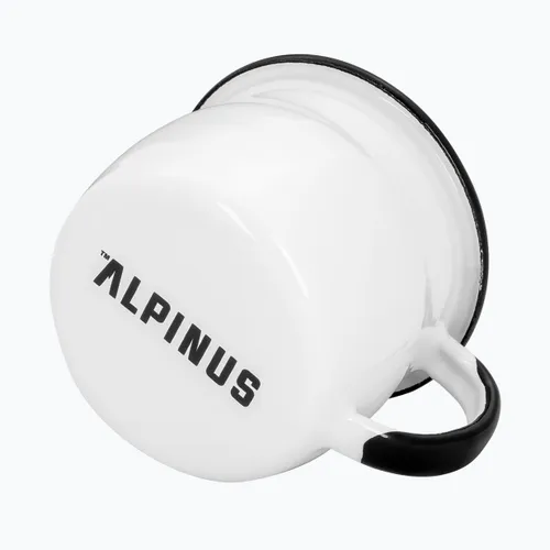 Kubek turystyczny Alpinus Emaliowany Ryś biały