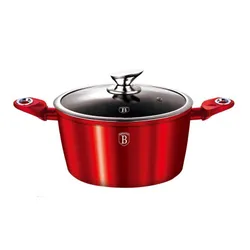Garnek granitowy 20 cm Berlinger haus bh-1256 red metallic line 1szt