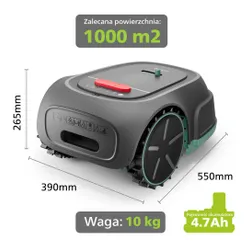 Robot koszący PHILIPS RSL3000 13 + torba do przechowywania robota