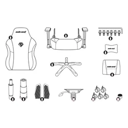 Fotel ANDA SEAT Phantom 3 L Czarny