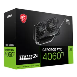 Karta graficzna MSI GeForce RTX 4060 Ti Ventus 2X Black OC 8GB DLSS 3