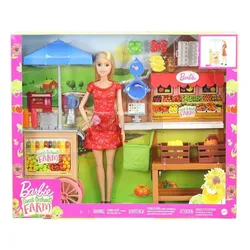 Lalka Barbie sklepik stragan GJB65