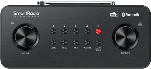 Radioodbiornik Kenwood CR-ST120S-B Radio FM, DAB+ Internetowe Wi-Fi Bluetooth Czarny