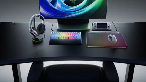 Klawiatura RAZER BlackWidow V4 Phantom RGB Hot-Swap Orange Tactile Gen-3 Switch Przezroczysto-biało-czarny