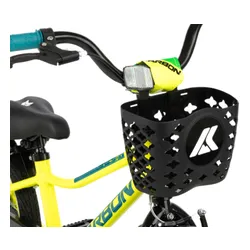 Rower dziecięcy KARBON Jazz 18 cali dla chłopca Limonkowy