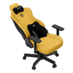 Fotel Anda Seat Kaiser 3E XL Gamingowy do 150kg Tkanina Żółty