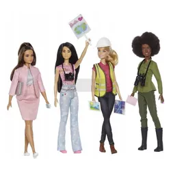 Lalka Barbie Kolekcjonerska ECO Leadership Team zestaw 4 lalek HCN25