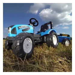 Falk Traktor Landini Niebieski Na Pedały Z Przyczepką Od 3-7 Lat