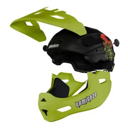 Kask KAMIKAZE Ronin Zielony Full Face (rozmiar M)
