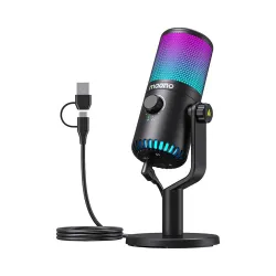 Mikrofon Maono DM30RGB Przewodowy Pojemnościowy Czarny