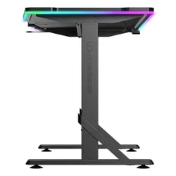 Biurko gamingowe ULTRADESK Iron RGB Czarny